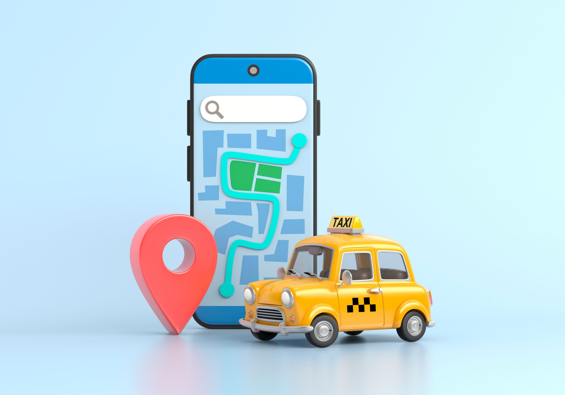 Get a taxi illustration
